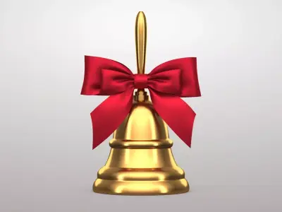 Christmas Bell 03v PBR 3D model