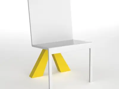Tikpid chair PBR Low-poly 3D model
