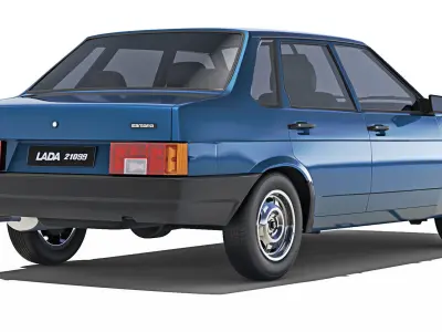 VAZ Lada 21099 Samara 1991 3D model