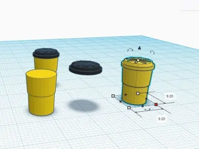 Crash barrel H0 1-87  3D print model