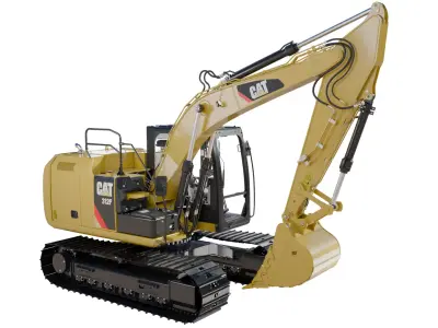 CAT excavator 312F 313F High Quality Cab 3D model