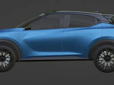 Nissan Juke 2020 blender model polygonal 3D model