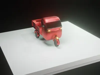 Ape piaggio Free low-poly 3D model