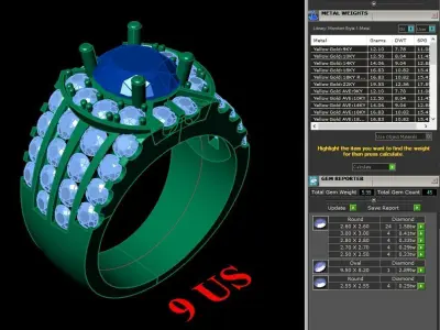 Luxury Men Rings Designs 6MR026 3D print model