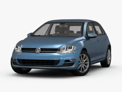 Volkswagen Golf 7 5-Door 2013 3D model