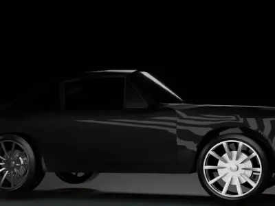 Porsche 911  Low-poly 3D model