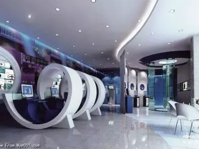 Exhibition - Area -10X17-3DMAX2009-06 3D model