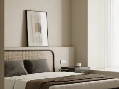 Bedroom interior scenes 3D model 24