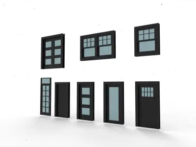 Window Door Model 2 3D model