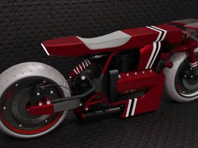 Cafe racer concept 3D model