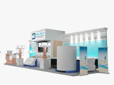 Booth Exhibition Stand a473 3D model