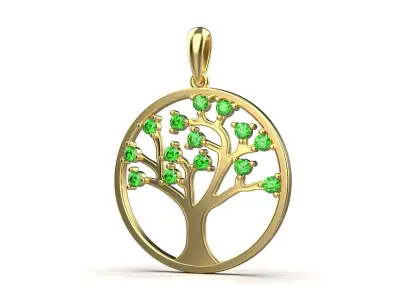 Pendant  Tree of life   11511 3D print model