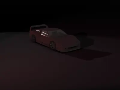 Fan Modeled Bolide Race Car 3D model