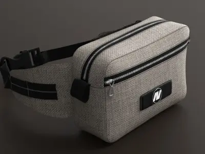 waist bag Low-poly 3D model