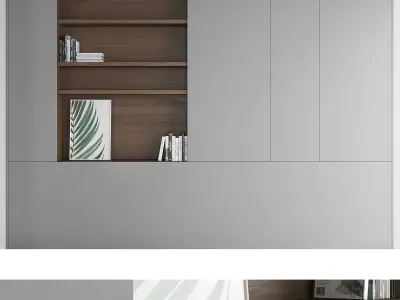 Decorative wall panel set 21 3D model