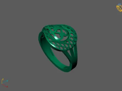 Fancy Womens Rings Plain Rings Ready STL 3DM Models Rings 3D print model purchase