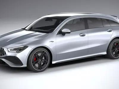 Mercedes-Benz CLA35 AMG Shooting Brake 2024 3D model