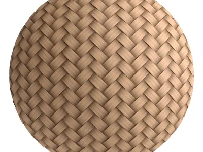 Wicker materials 3- PBR 4k by Sbsar 3D model