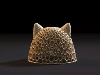 Ghost Cat halloween 3D print model