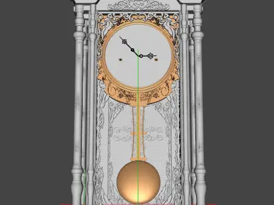 Classic Wall Clock 3D model