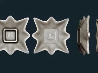 Flower Shaped Bowl 2 - 3D STL Files for CNC  3D model