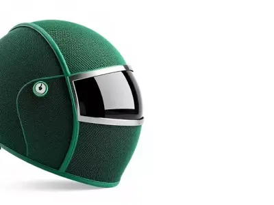 Green Textured Helmet model pack Low-poly 3D model