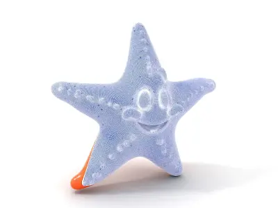Cartoon Starfish Character Model Pack Low-poly 3D model