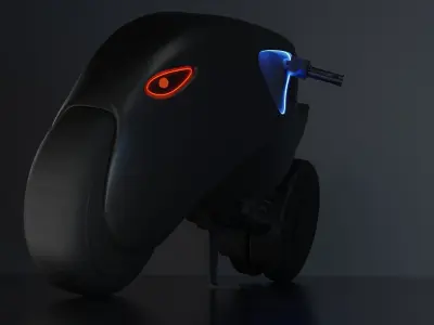 SciFi Moto 3D model