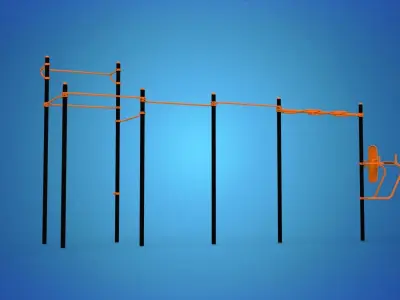 Gym Equipment Outdoor 3D model