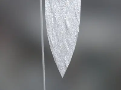 Archery banner Low-poly 3D model