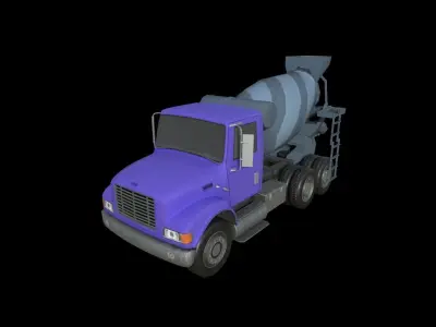 Trucks Pack Low-poly 3D model