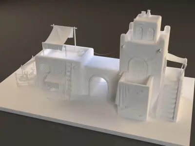 Old arabic house  3D model
