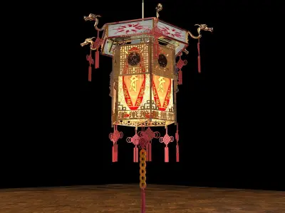 Chinese palace lantern   3D model