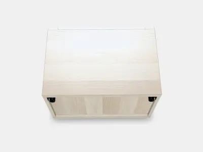 BESTA Shelf unit with glass door 4 3D model