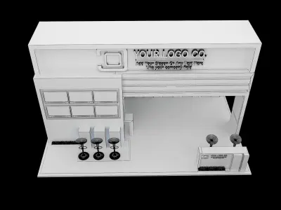 Booth Exhibition Stand a565c  3D model