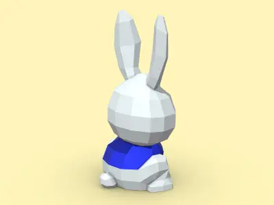 Rabbit bunny 3D print model