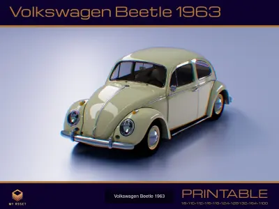 3D Printable Cars 3D Model Pack by My-Asset
