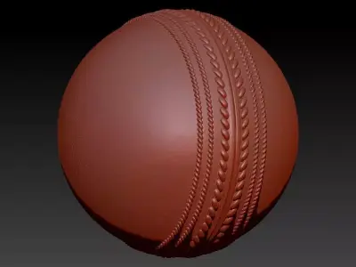 Solid Cricket Ball Pendant Necklace Jewelry 3D print model