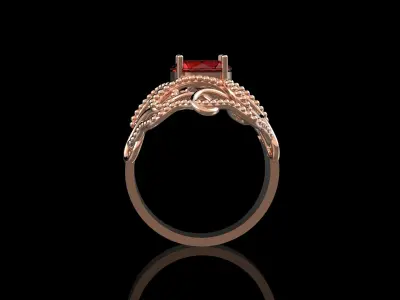 Modern Ring 3D print model shop