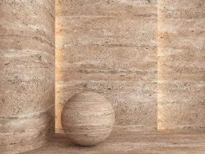 Travertine 03 Noce Texture