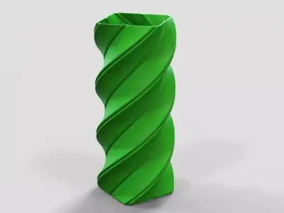 Spiral Flower Vase 3D print model