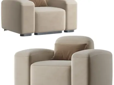 Goss Black Luxury Berjer 3D model