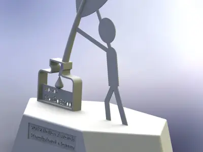 Italics2012 person holding quill Free 3D model