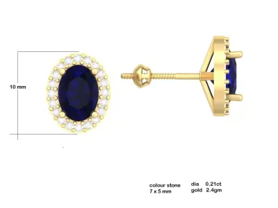 Luxury earrings  for 3D printing 3D print model