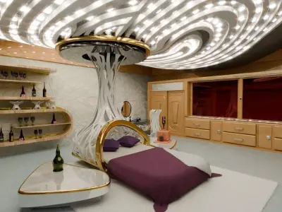 Hotel Room Interior 3D model