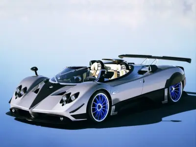 Pagani Zonda HP Barchetta 2021 Low-poly 3D model