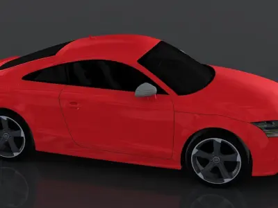 Audi TT RS 2008 Low-poly 3D model