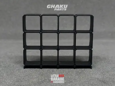 wheels rim rack display stand 12 box for diecast 64 scale 3D print model