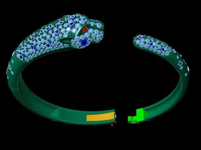 panthere bracelet  3D print model