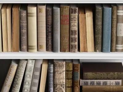 Classic Books 02 3D model